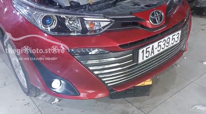 Độ bi pha và led gầm cho xe Toyota Vios 