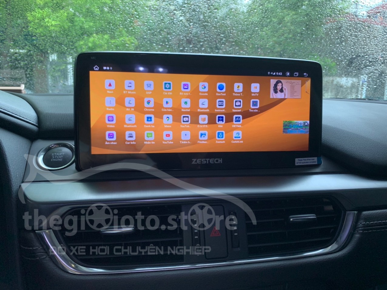 Độ màn Android Zestech cho xe Mazda 6