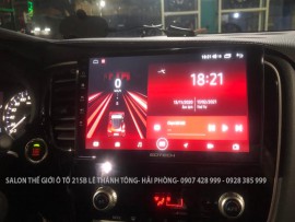 Lắp màn hình android GoTech 8 cho xe Outlander   