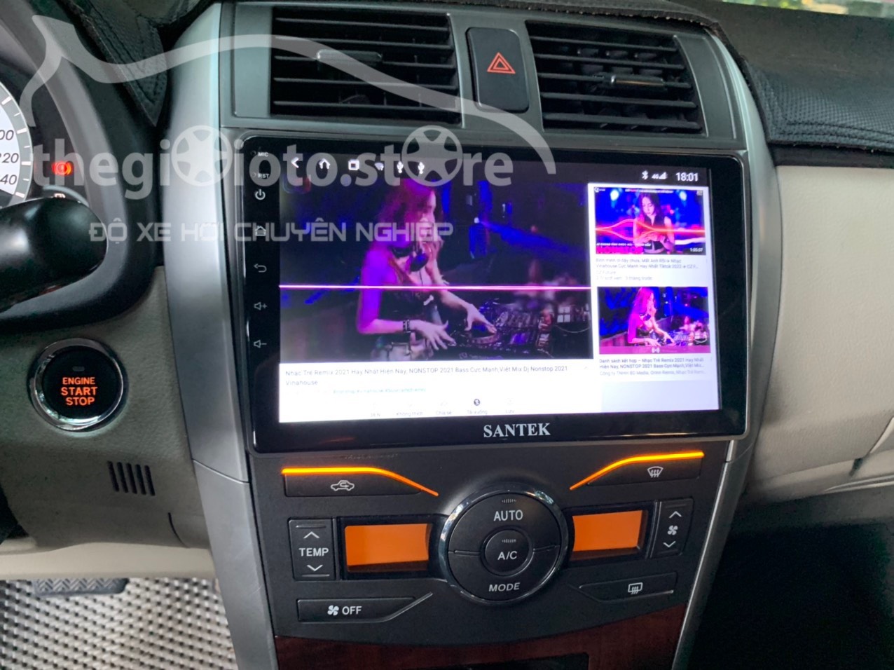 Lắp màn Android cho xe Toyota Altis 2011 