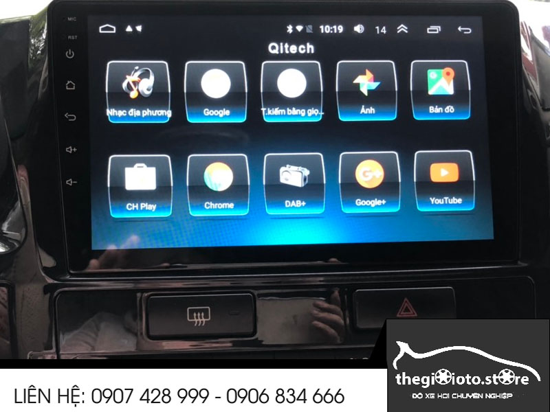Màn hình Android cho xe Fortuner 2014