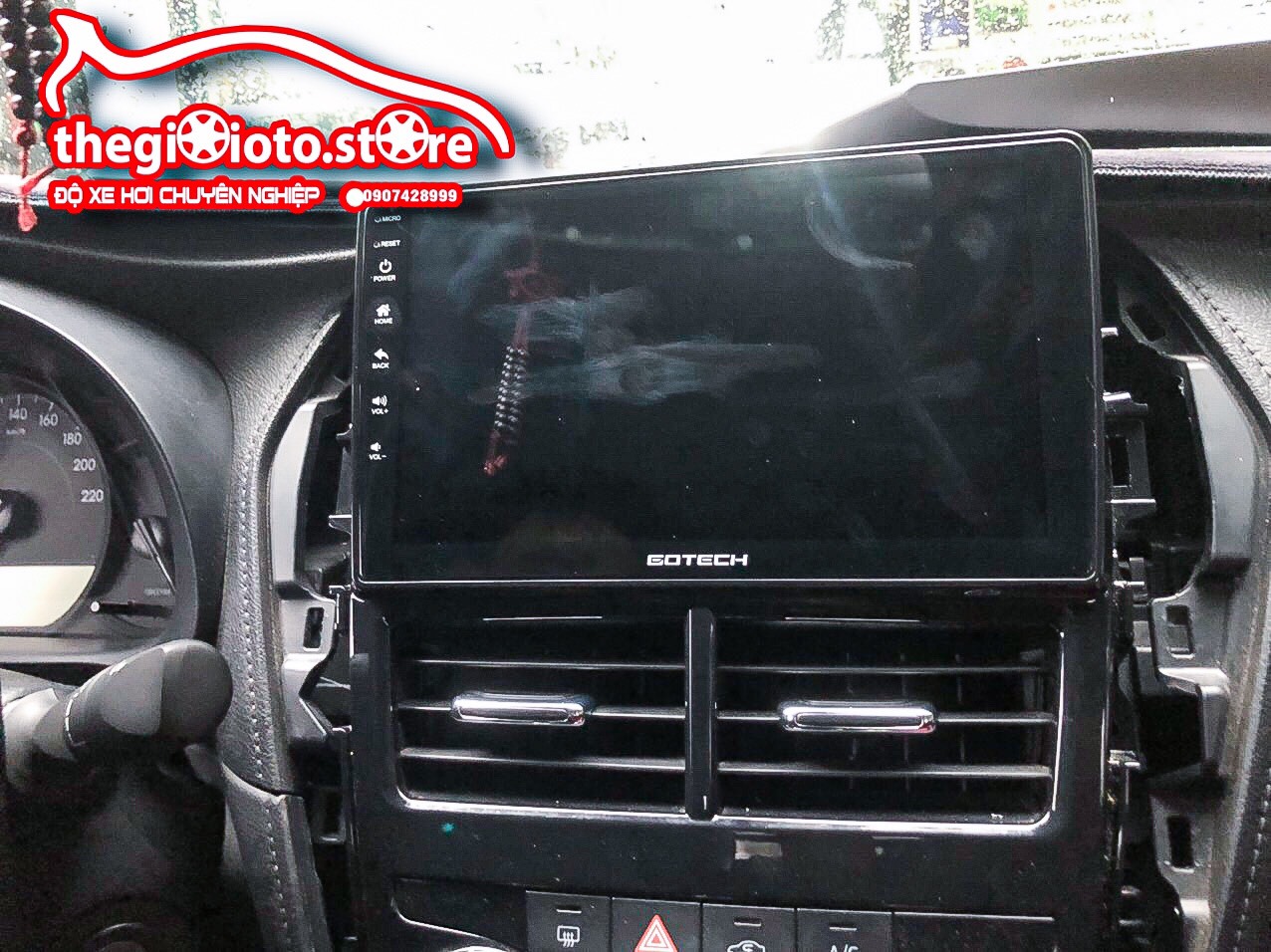 ;Lắp màn hình Gotech GT8 cho xe Toyota Vios