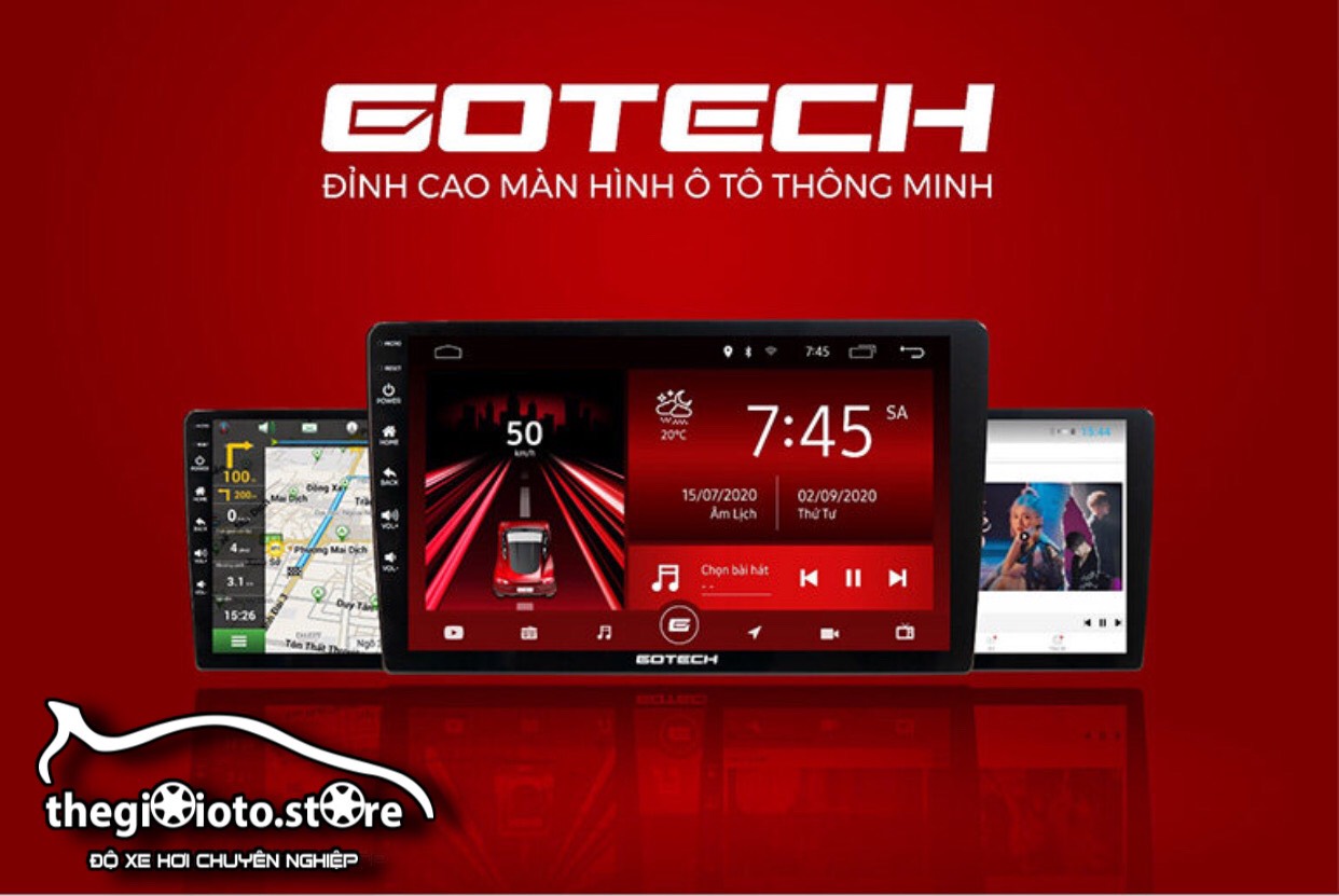 Màn hình Android Gotech cho xe ô tô tại Hải Phòng
