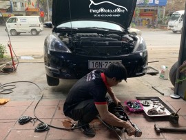 Sửa hệ thống điều hòa và giảm sóc cho xe Nissan Teana