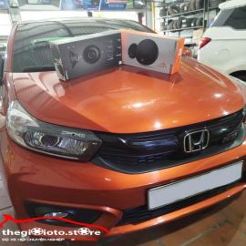 Độ loa cánh jbl và dsp ,loa sub cho brio