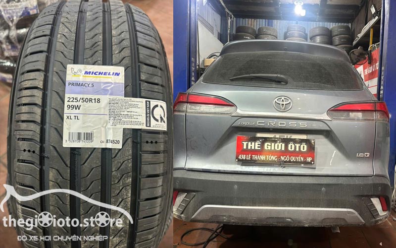 Thay lốp Michelin xe cross Hải Phòng