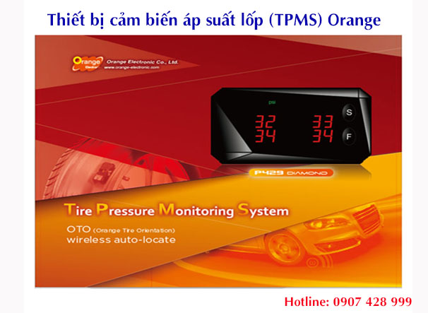 Camr biến áp suất lốp ô tô Orange