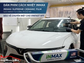 Dán phim cách nhiệt hiệu inmax cho xe vf7