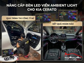 Độ đèn LED viền nội thất cho con xe Cerato