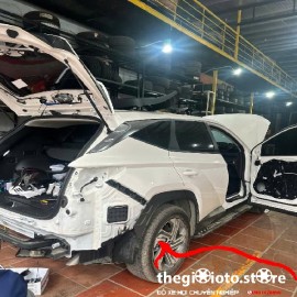 Độ gương cho xe Tucson tại Hải Phòng