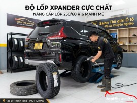 Thay lốp loại 250/60 Ri6 cho con xe Xpander