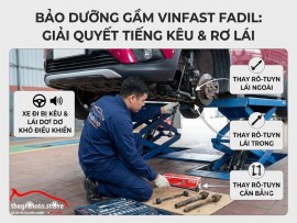 Bảo dưỡng gầm cho xe fadil : xe đi bị kêu , lái bị dơ khó điểu khiển