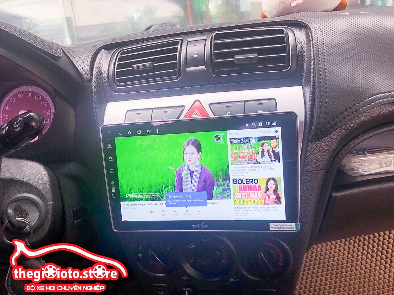Lắp màn hình Android DVD Kovar T1 cho xe Morning