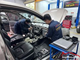 Thay dàn lạnh cho con xe Mazda 3 