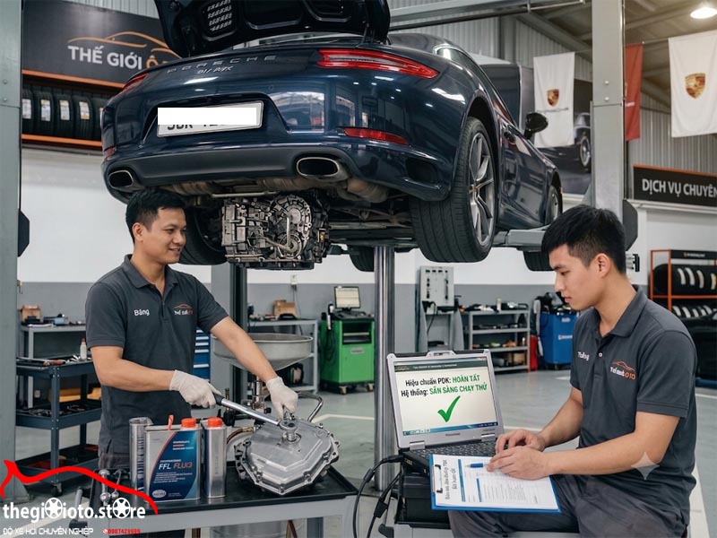 thay-dau-so-va-bao-duong-gam-xe-porsche-chinh-hang