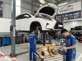 Đại tu gầm ,điều hoà cho con xe lexsus  