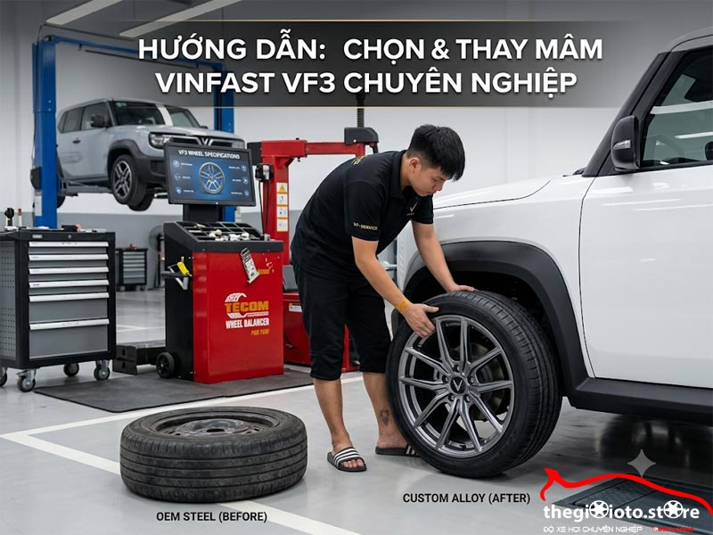 thay-mam-duc-hop-kim-cho-xe-vinfast-vf3-tai-gara-chuyen-nghiep