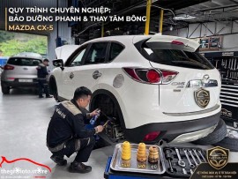 Thay tăm bông và vệ sinh phanh cho con xe Cx5