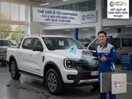 Xử lý điều hòa có mùi hôi cho con xe  Ford    